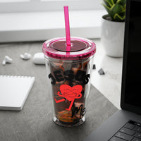Jesus Loves Me 16oz Tumbler with Straw