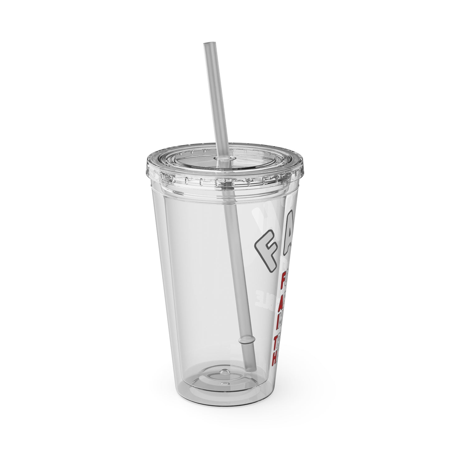 Faith "Forget About Impossible, Trust Him" 16oz Tumbler with Straw