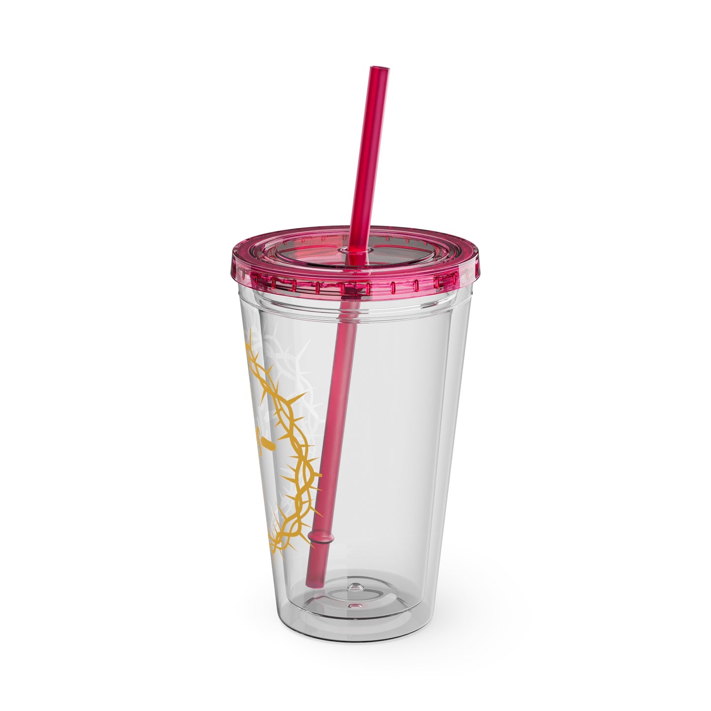 Jesus Crown of Thorns 16oz Tumbler with Straw
