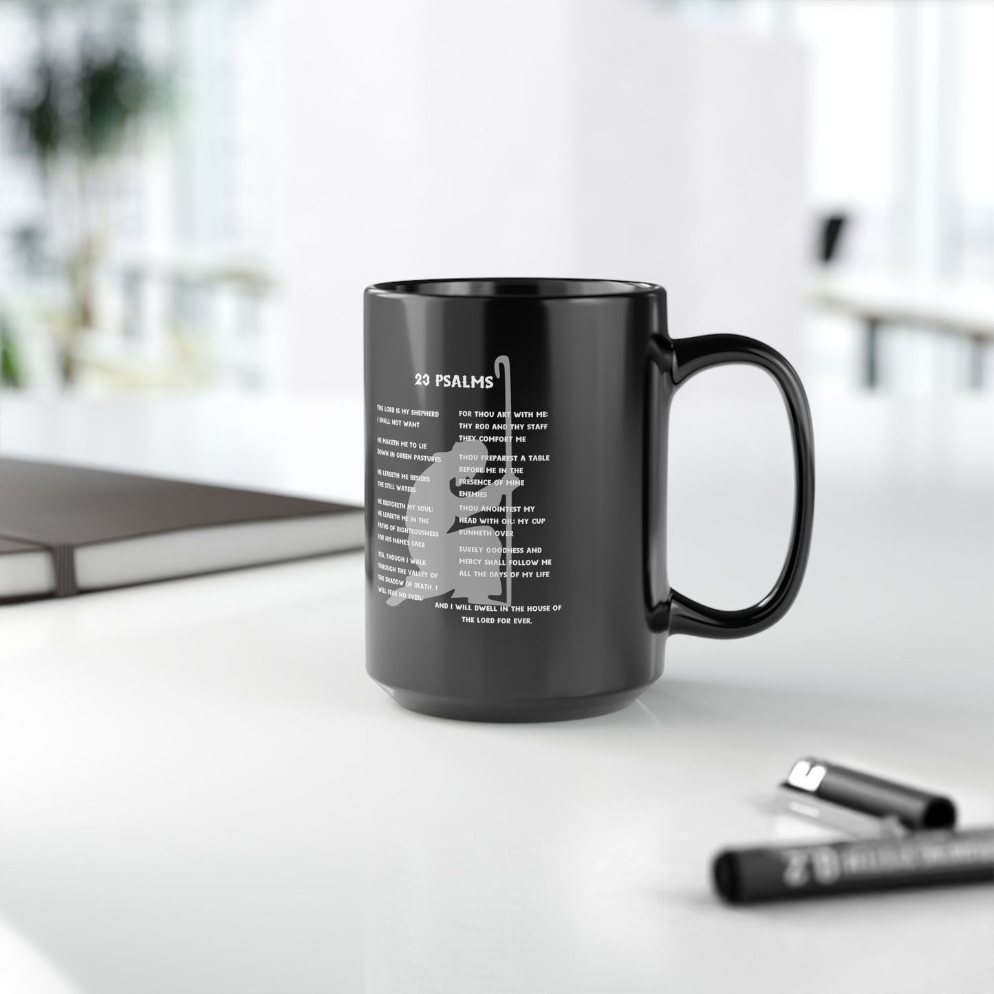 23 Psalms Black Coffee Mug — (11oz/15oz)
