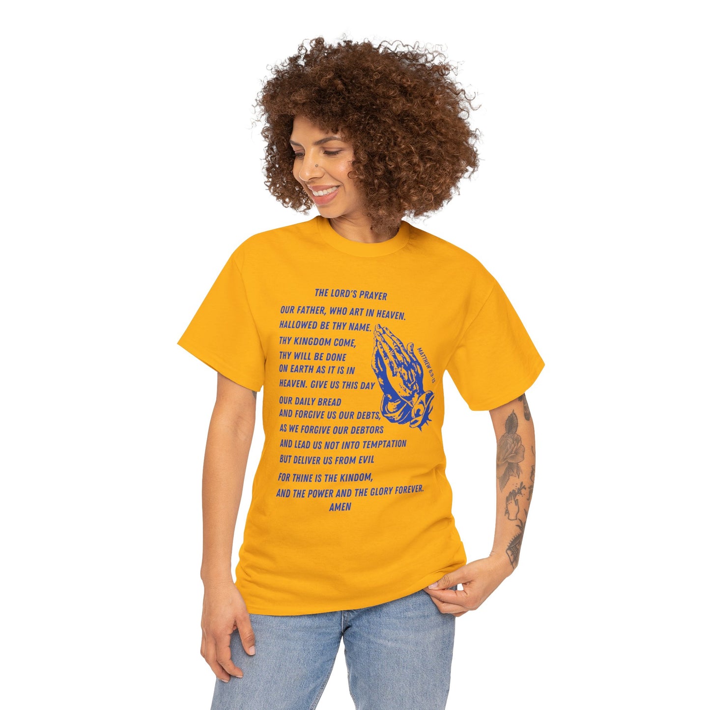 The Lord's Prayer T‑Shirt - Blue