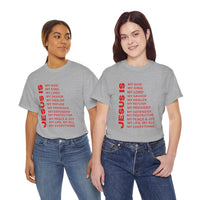 Christian JESUS IS T-Shirt - Red