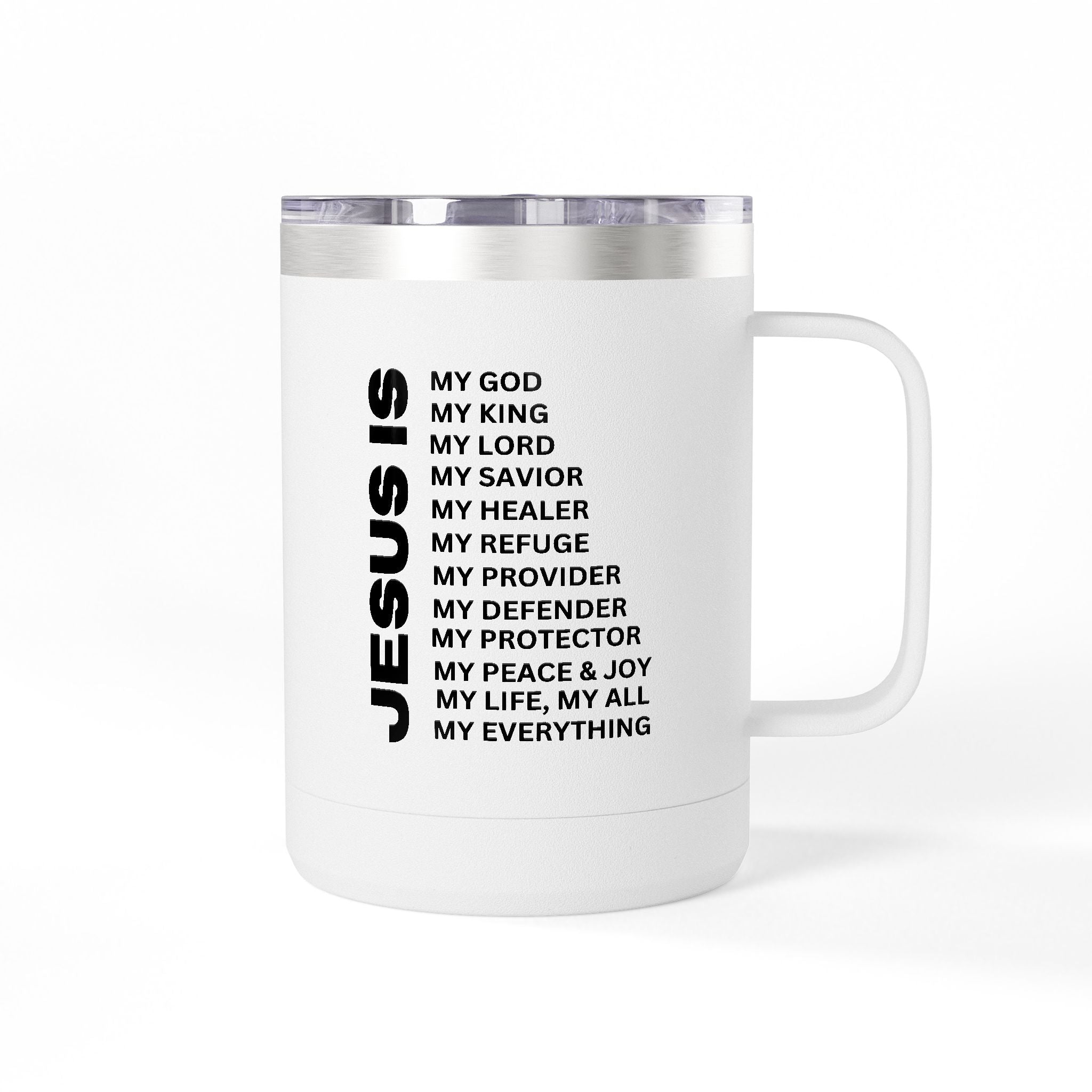 Christian Jesus Is 15oz Tumbler - Black