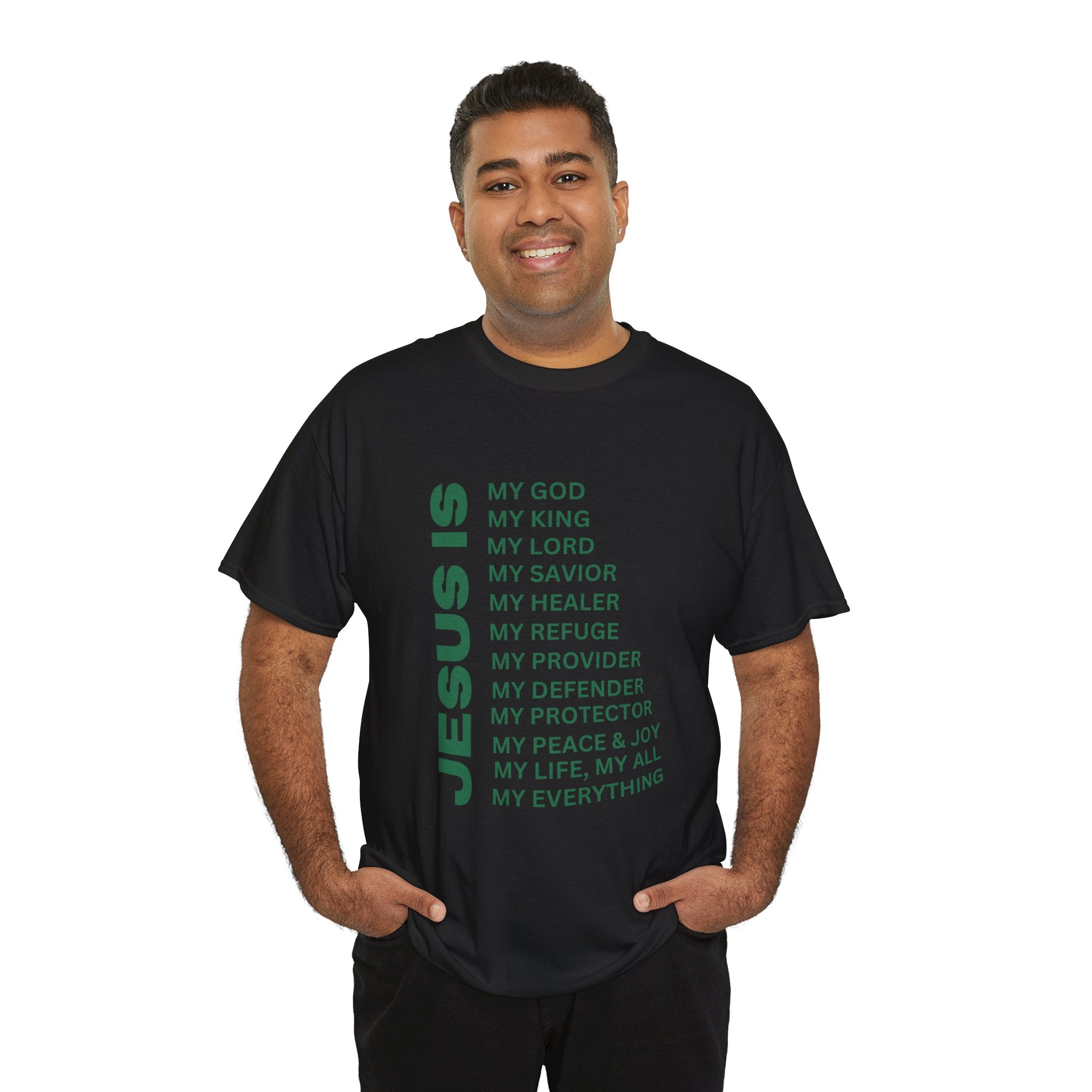 Christian JESUS IS T-shirt - Green
