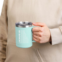 Christian Jesus Is 15oz Tumbler - White