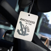 Anchored in the Lord Car Air Freshener — Christian Anchor Scented