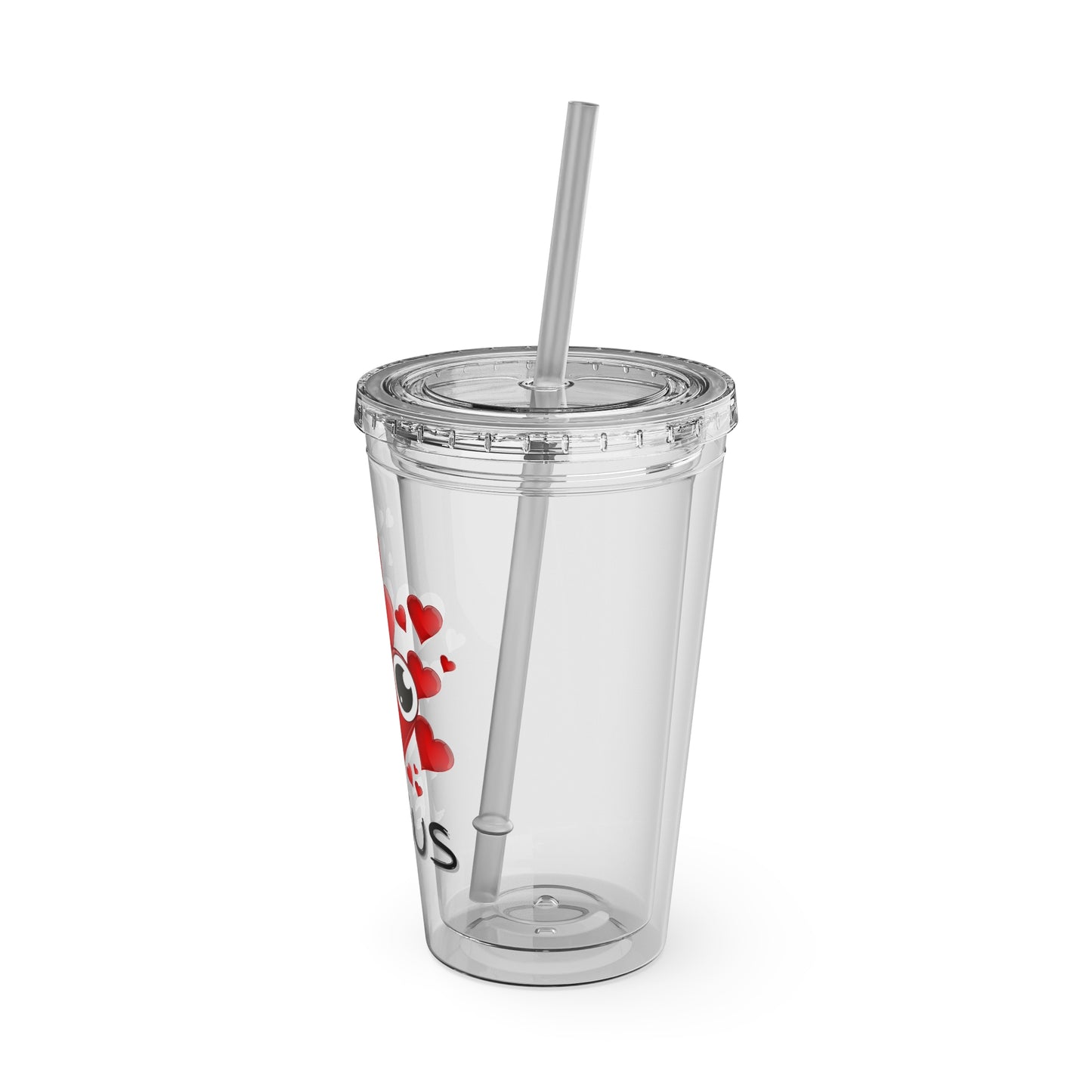 Jesus Heart Love 16oz Tumbler with Straw