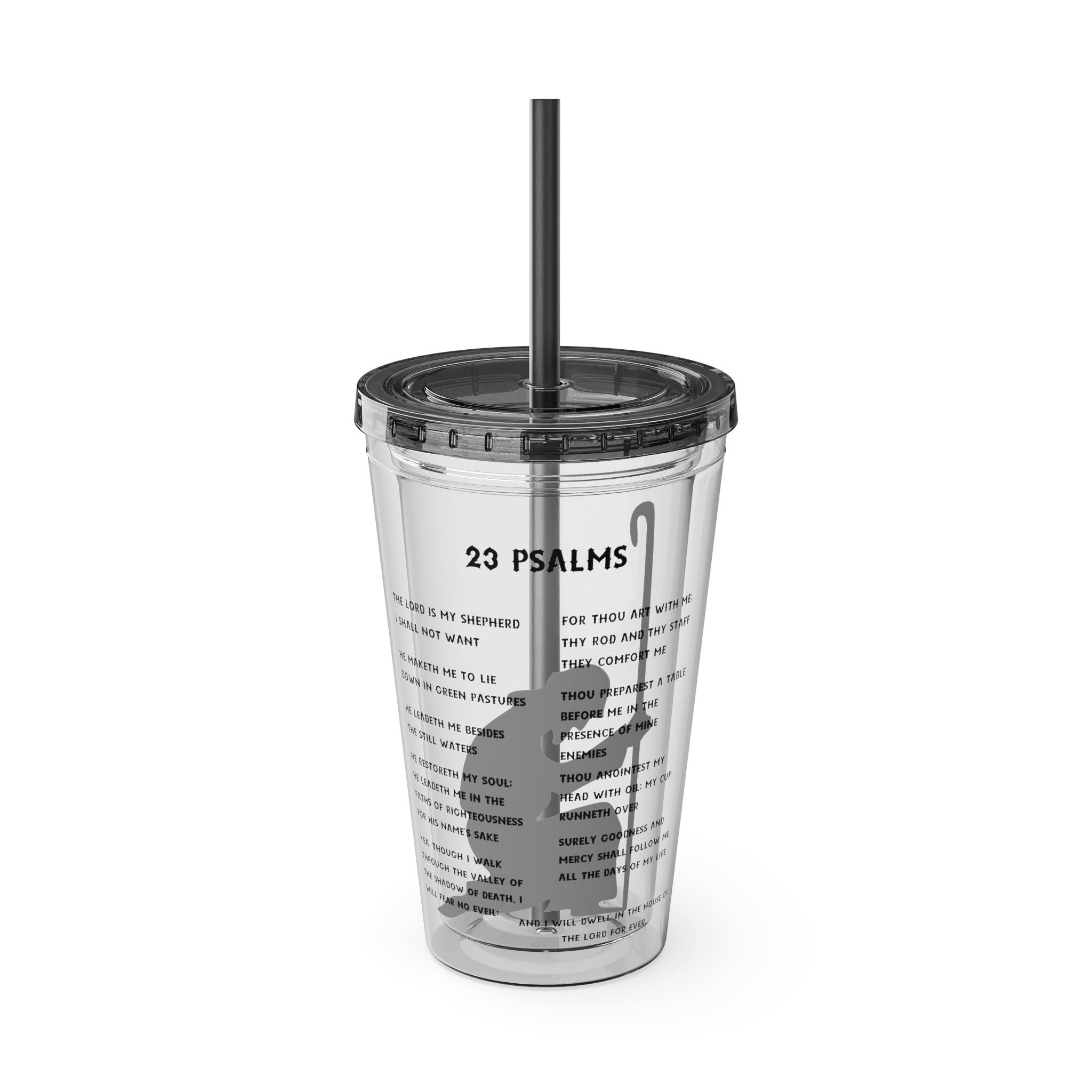 23 Psalms 16oz Tumbler with Straw