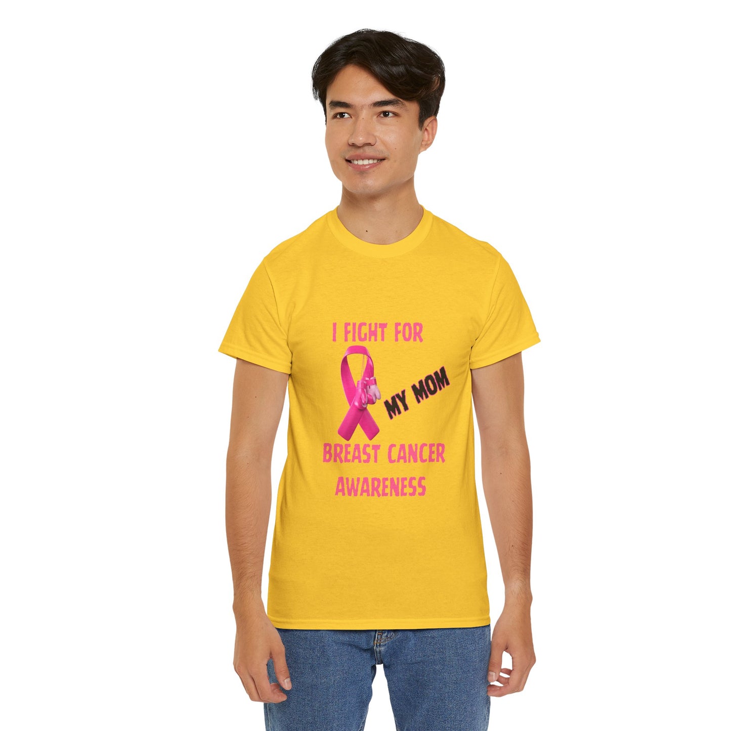 I Fight for My Mom Pink Ribbon Shirt