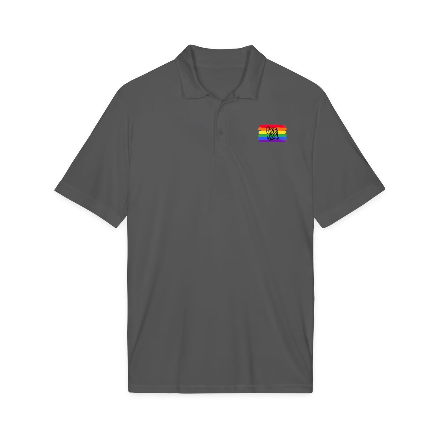 Rainbow Airbrush Pride Polo