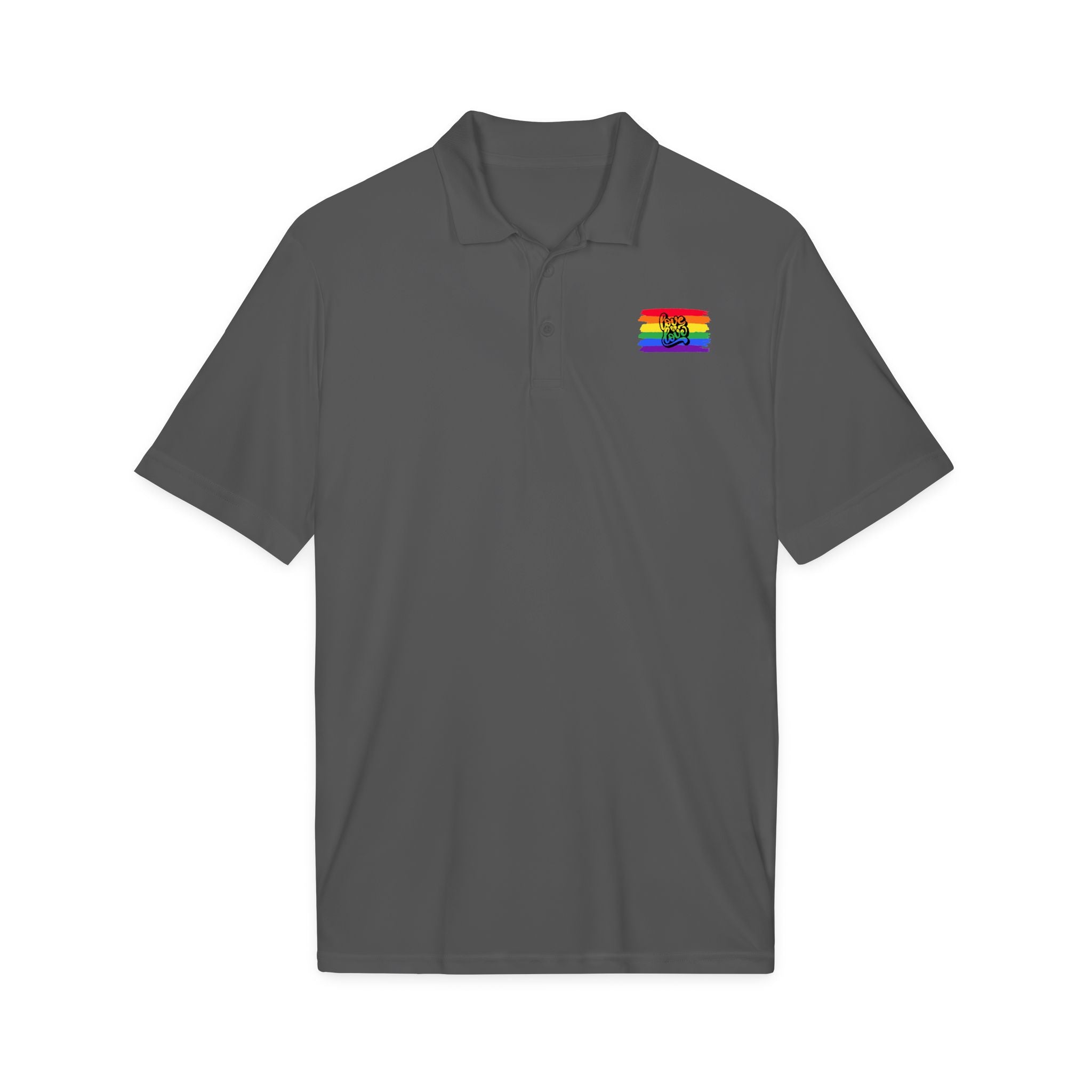 Rainbow Airbrush Pride Polo