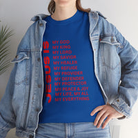 Christian JESUS IS T-Shirt - Red