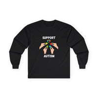 Puzzle Piece Hands Awareness Shirt - White