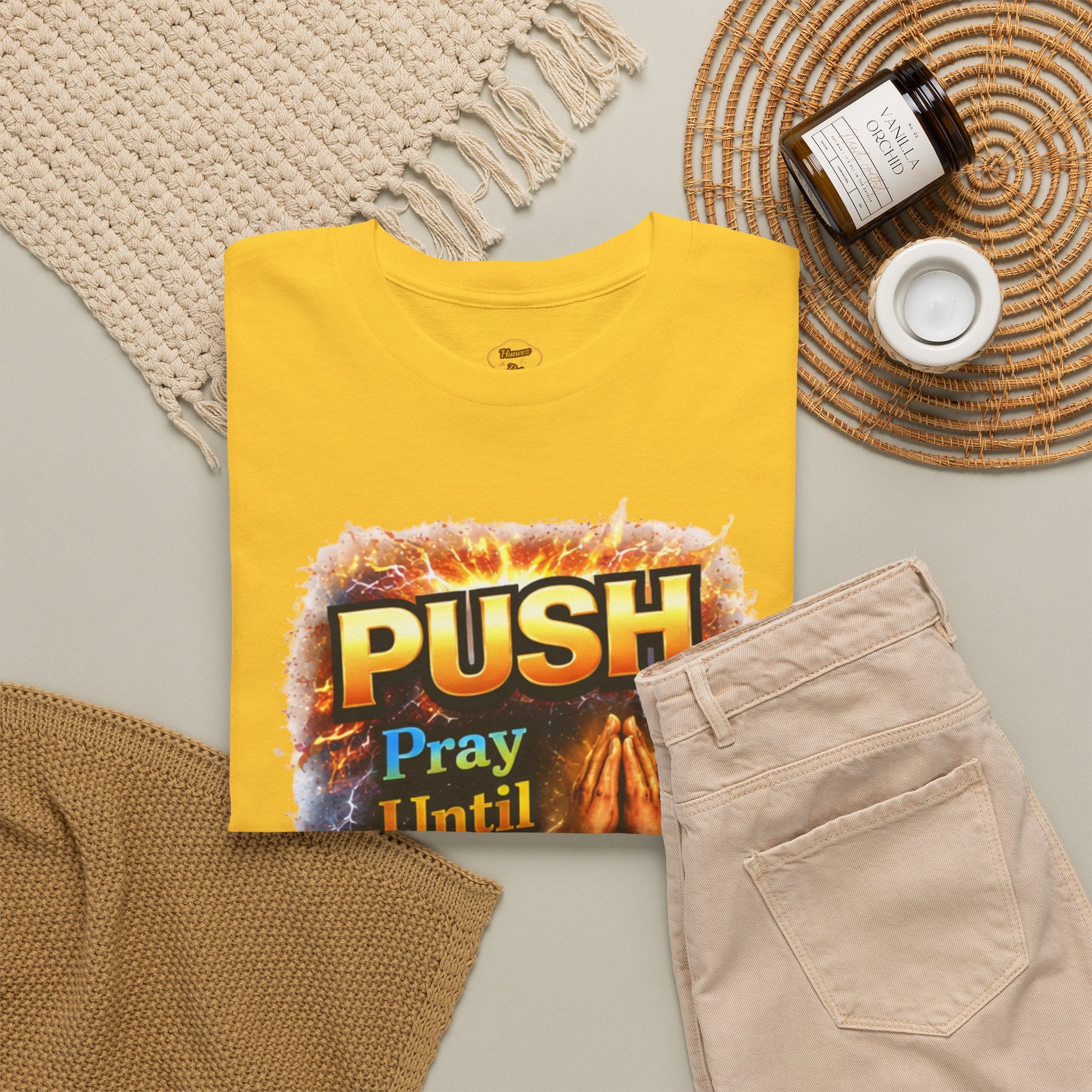 Push: Pray Until Something Happens T-Shirt — Bible 1