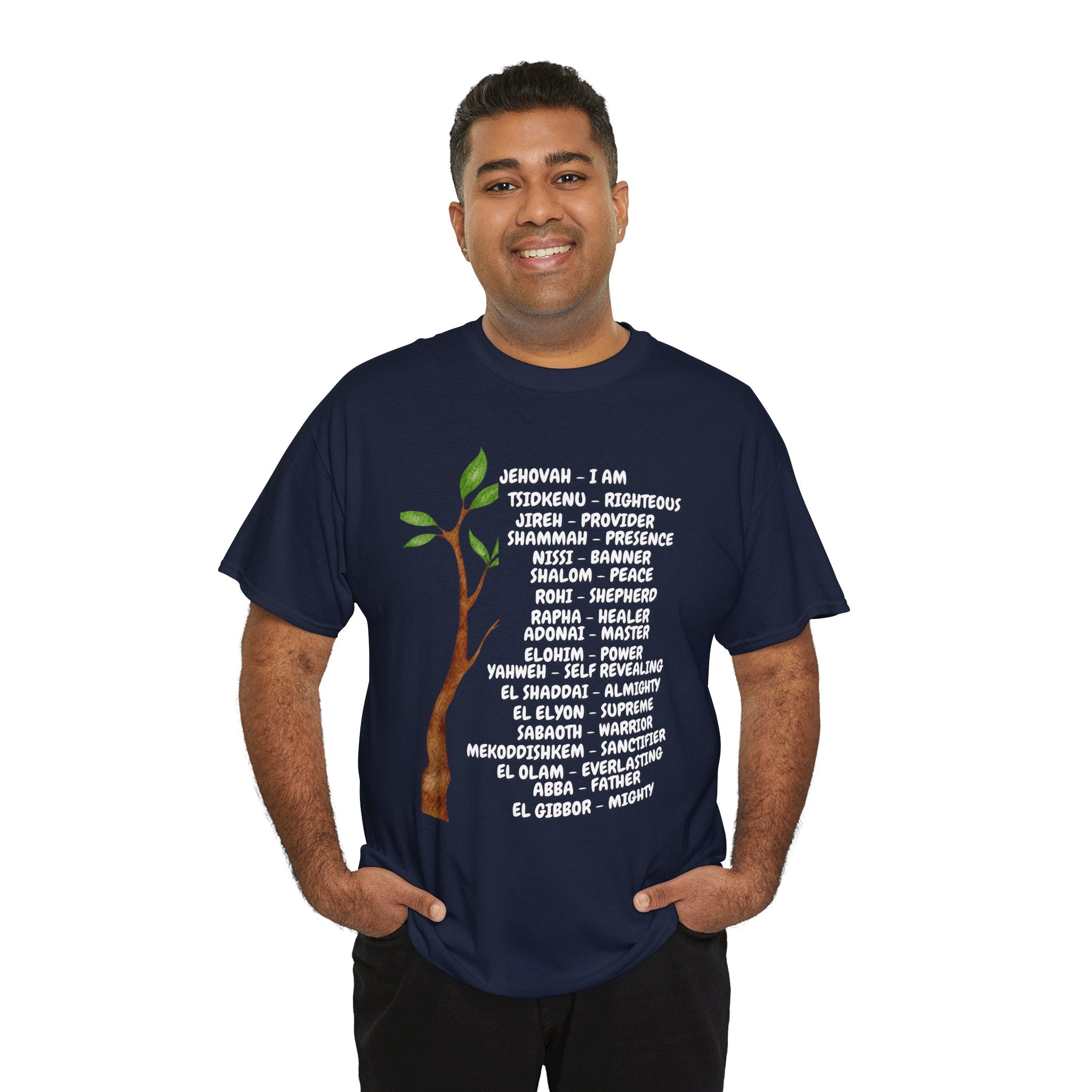 Characteristic Names of God T-Shirt - White