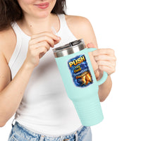 “Push Pray Until Something Happens” 40oz - Insulated Travel Mug - Hands