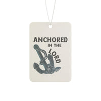 Anchored in the Lord Car Air Freshener — Christian Anchor Scented