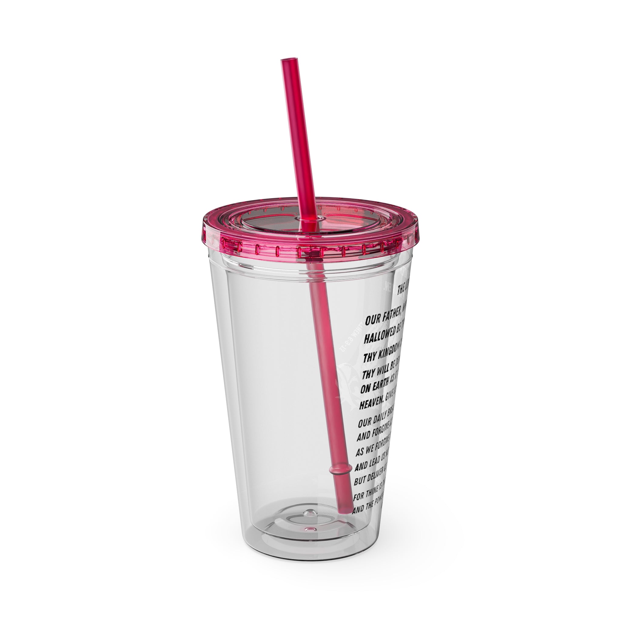 The Lord's Prayer 16oz Tumbler with Straw