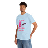 I Fight for My Mom Pink Ribbon Shirt