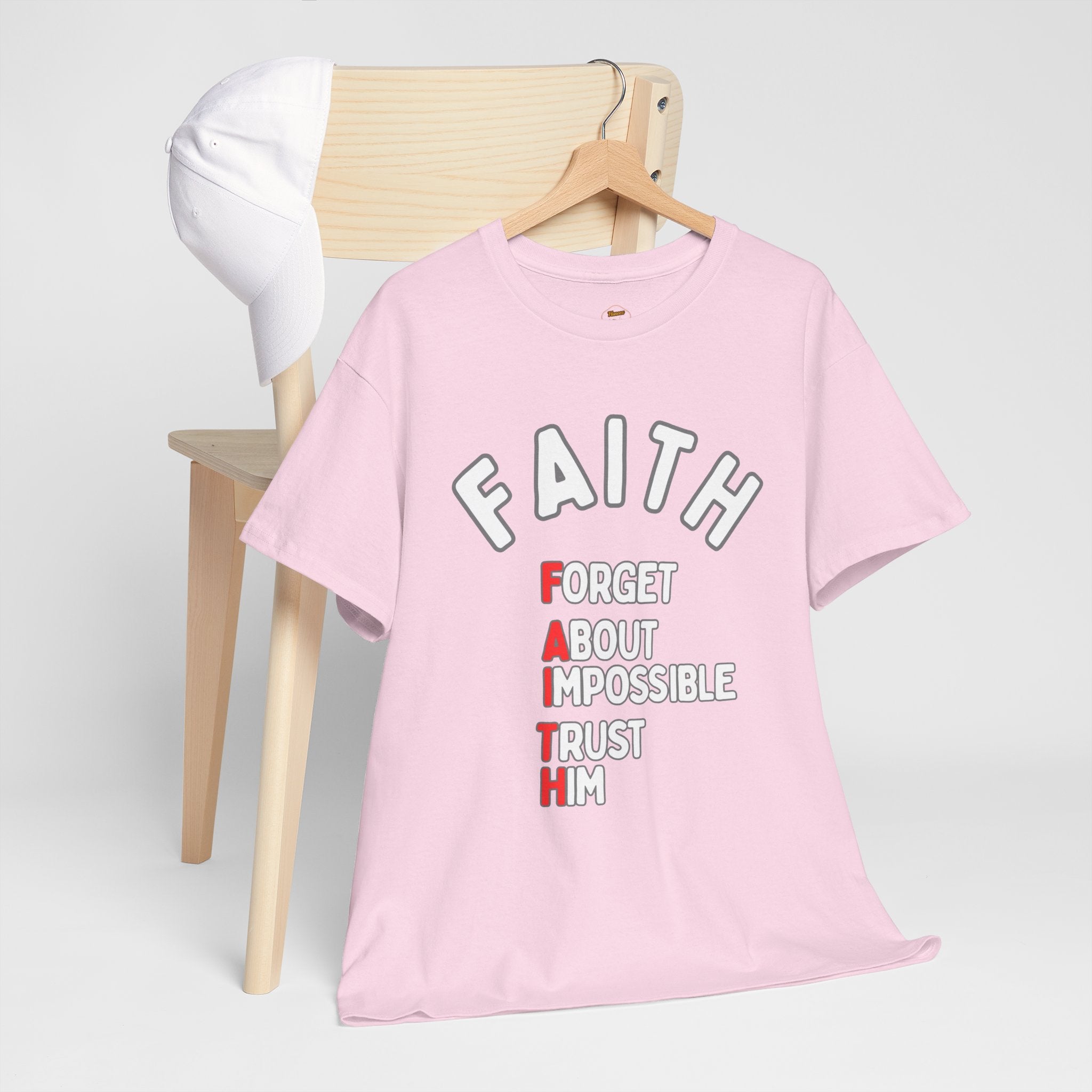 Faith T-Shirt – "Forget About Impossible, Trust Him" light