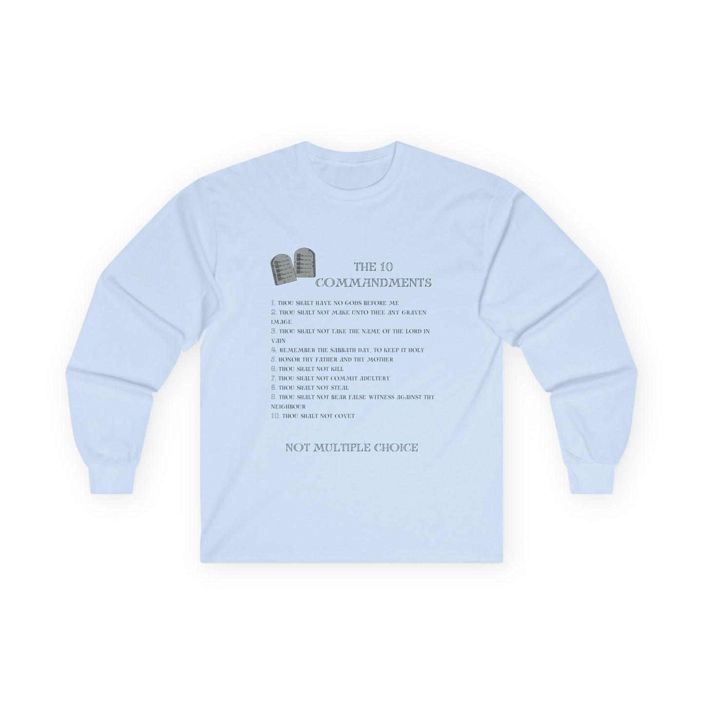 10 Commandments Long Sleeve - Black