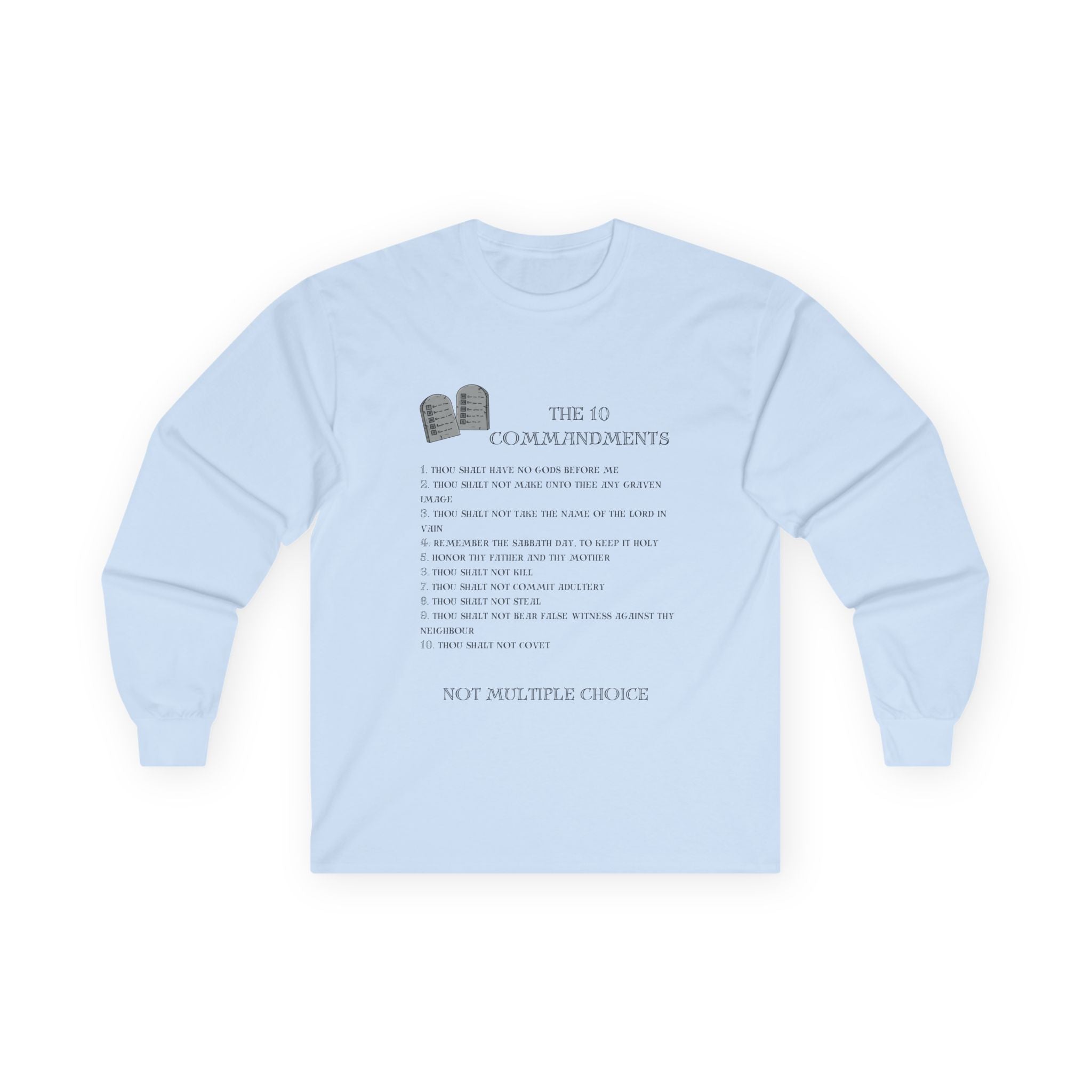 10 Commandments Long Sleeve - Black