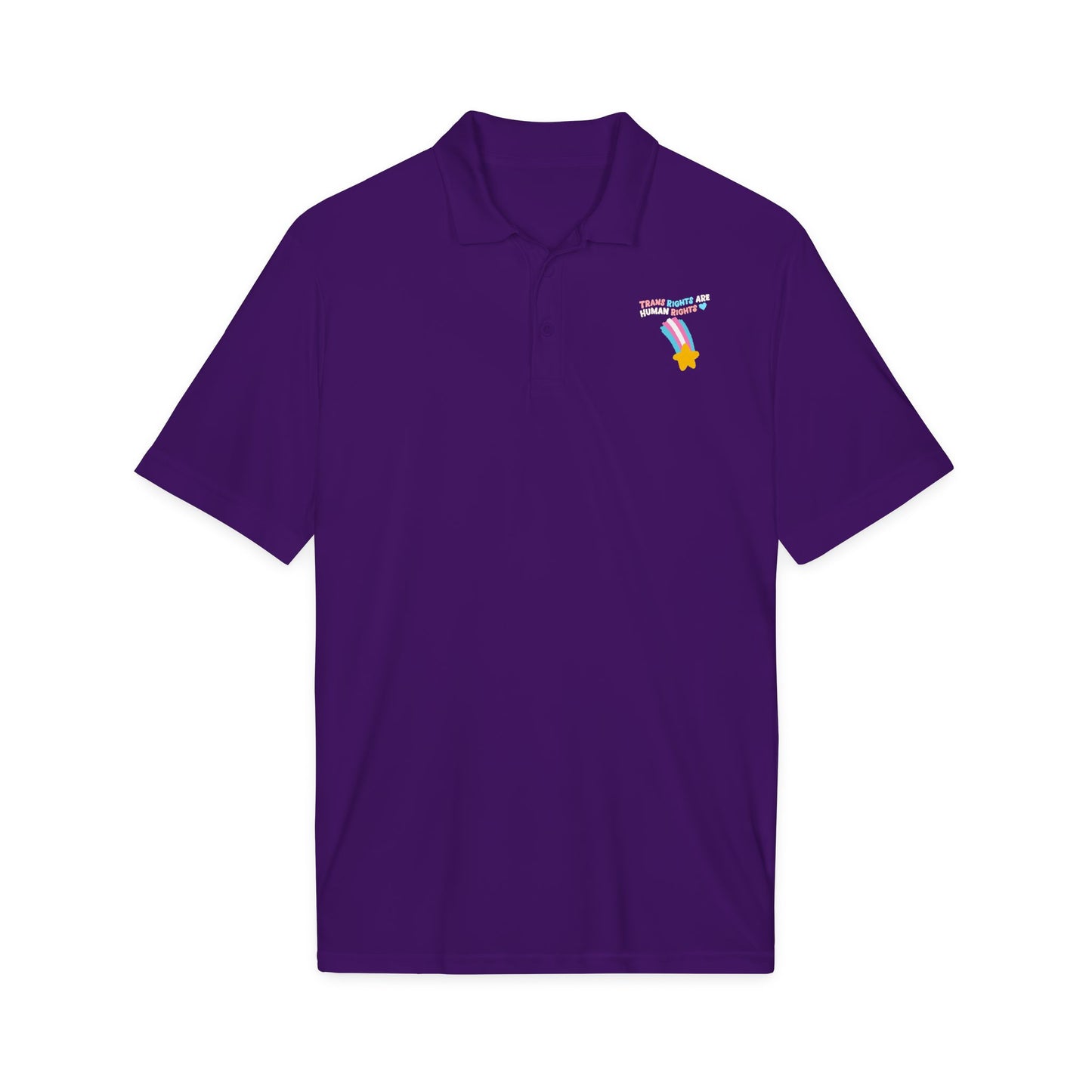Trans Rights Shooting Star Polo