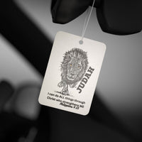 Lion of Judah Car Air Freshener — 'I can do ALL things through Christ' Inspirational Scent