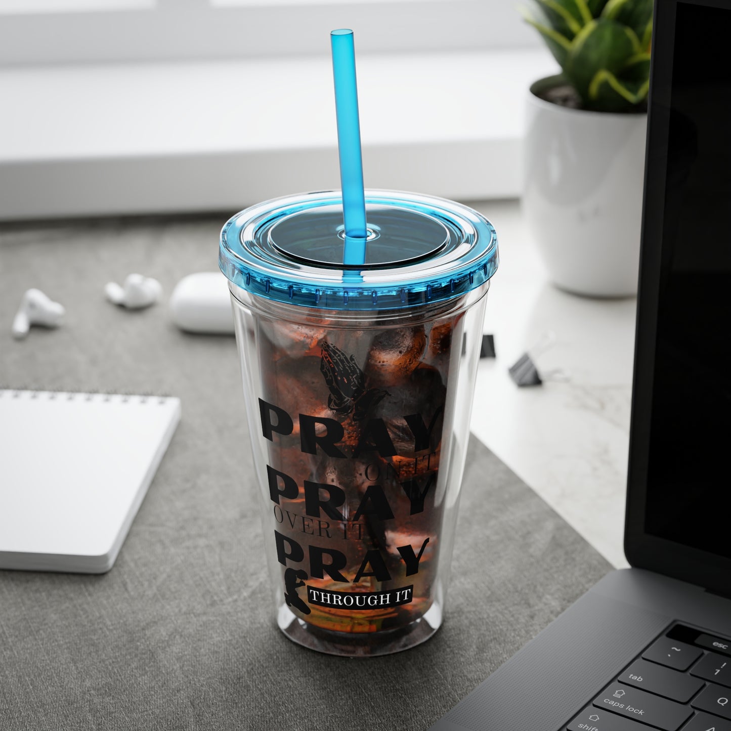 Pray On It 16oz Tumbler with Straw