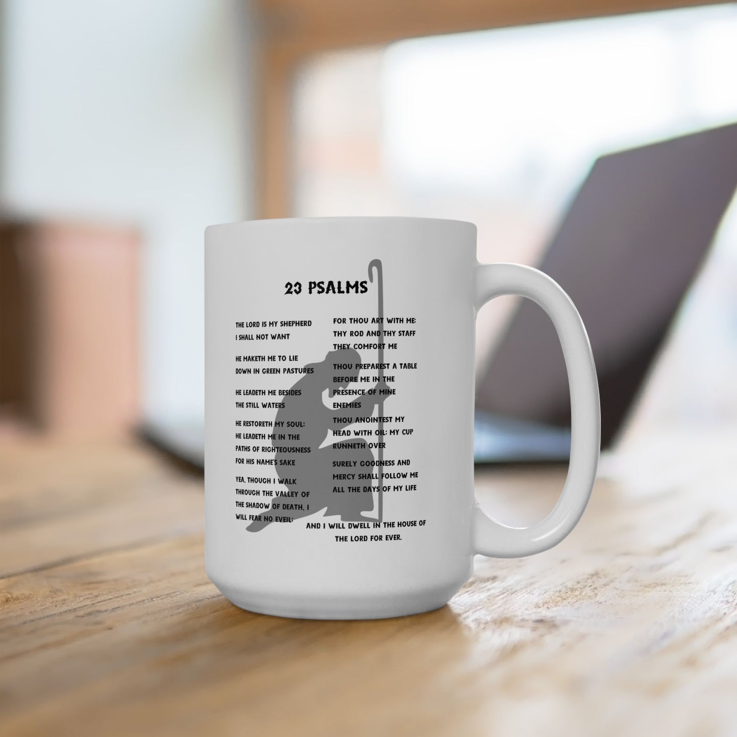 23 Psalms White Coffee Mug (11oz/15oz)