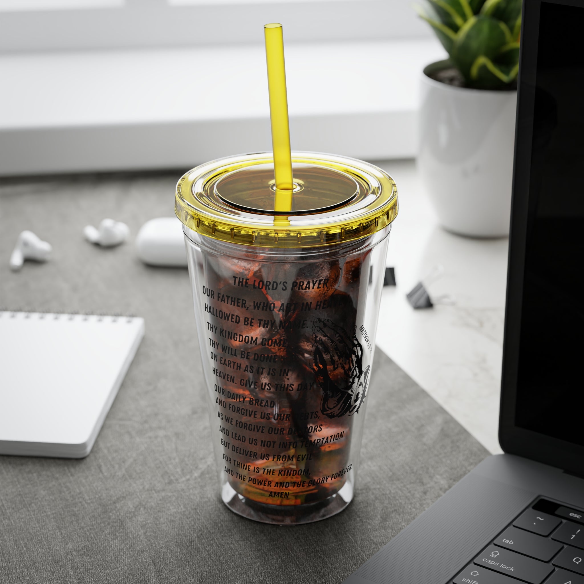 The Lord's Prayer 16oz Tumbler with Straw