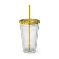 Together We Rise Butterfly Breast Cancer 16oz Tumbler with Straw