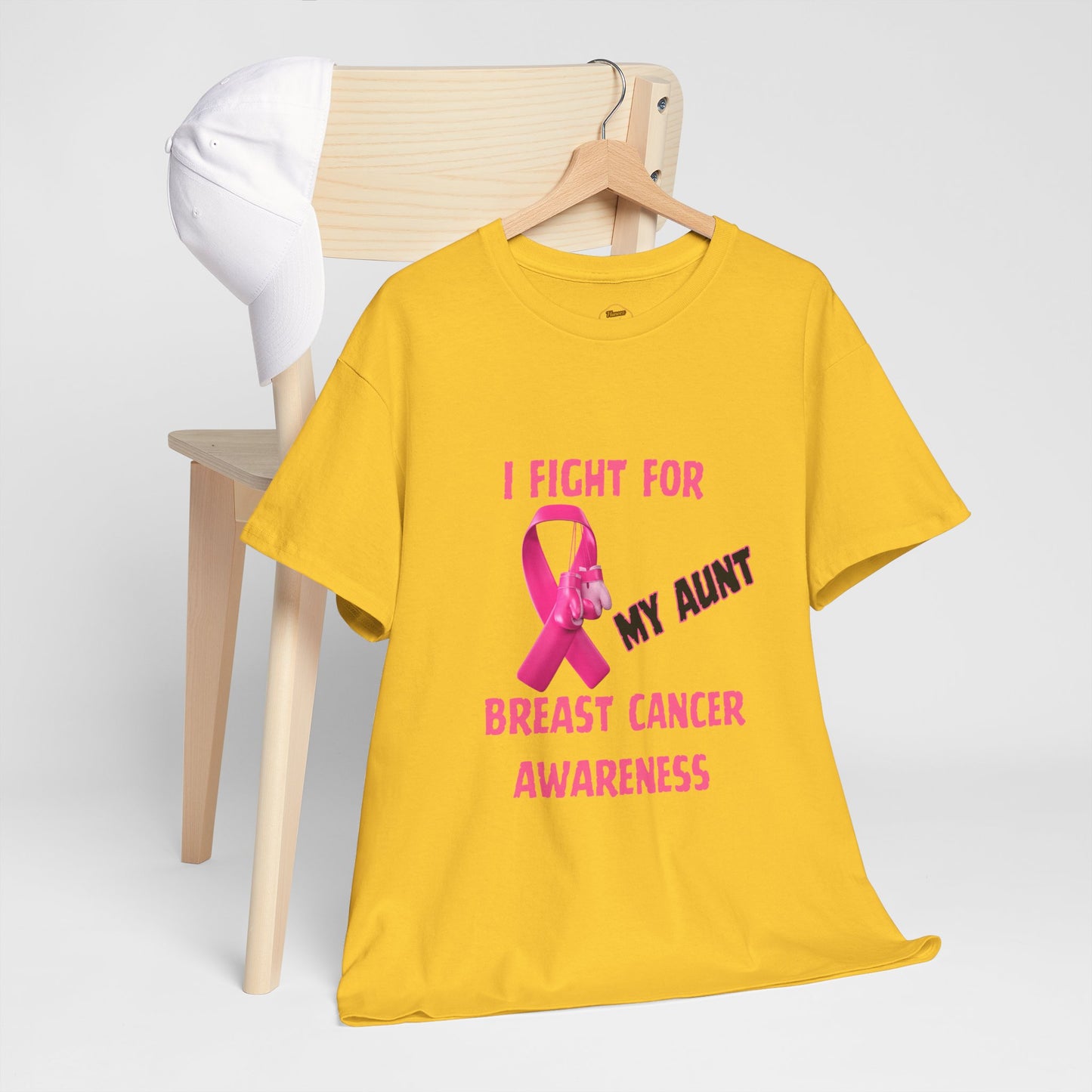I Fight For My Aunt Pink Ribbon Tee