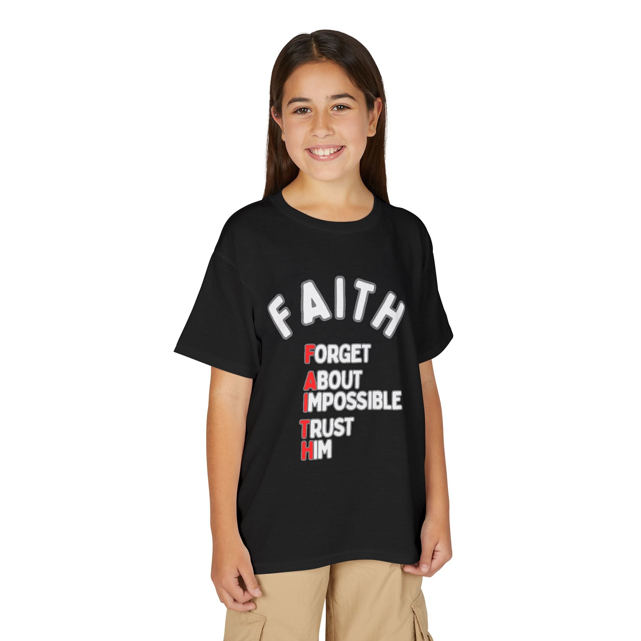 Forget About Impossible, Trust Him Youth Christian Tee