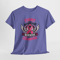 Fight Like a Warrior, Survive Like a Champion Breast Cancer Awareness T-Shirt