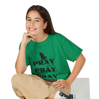 Pray On It, Pray Over It, Pray Through It Youth T-shirt