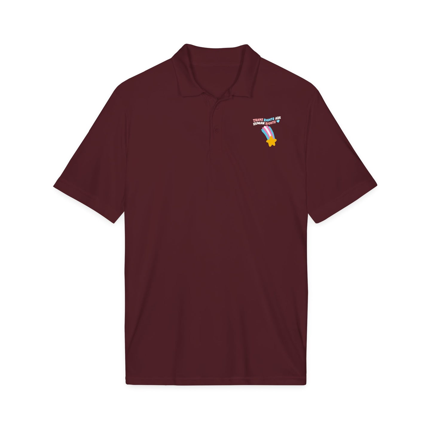 Trans Rights Shooting Star Polo