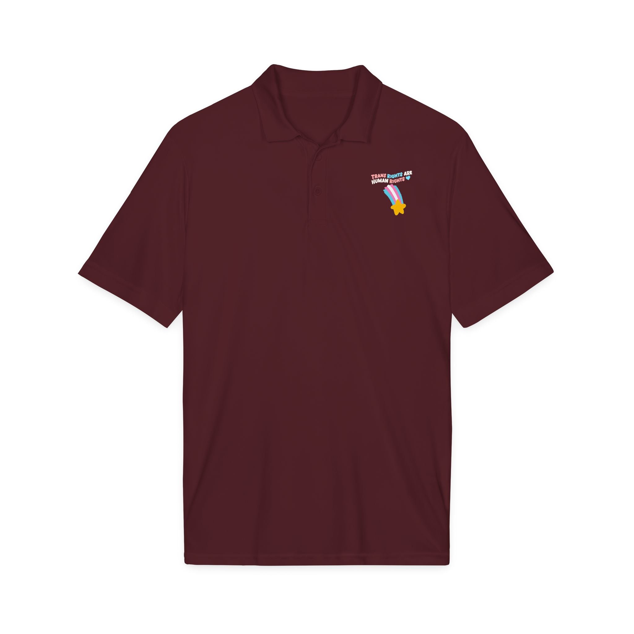 Trans Rights Shooting Star Polo