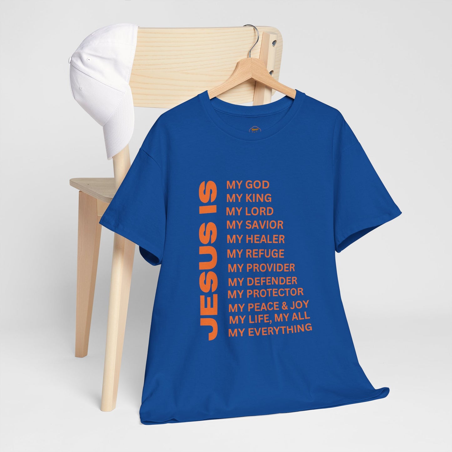 Christian JESUS IS T‑Shirt - Orange