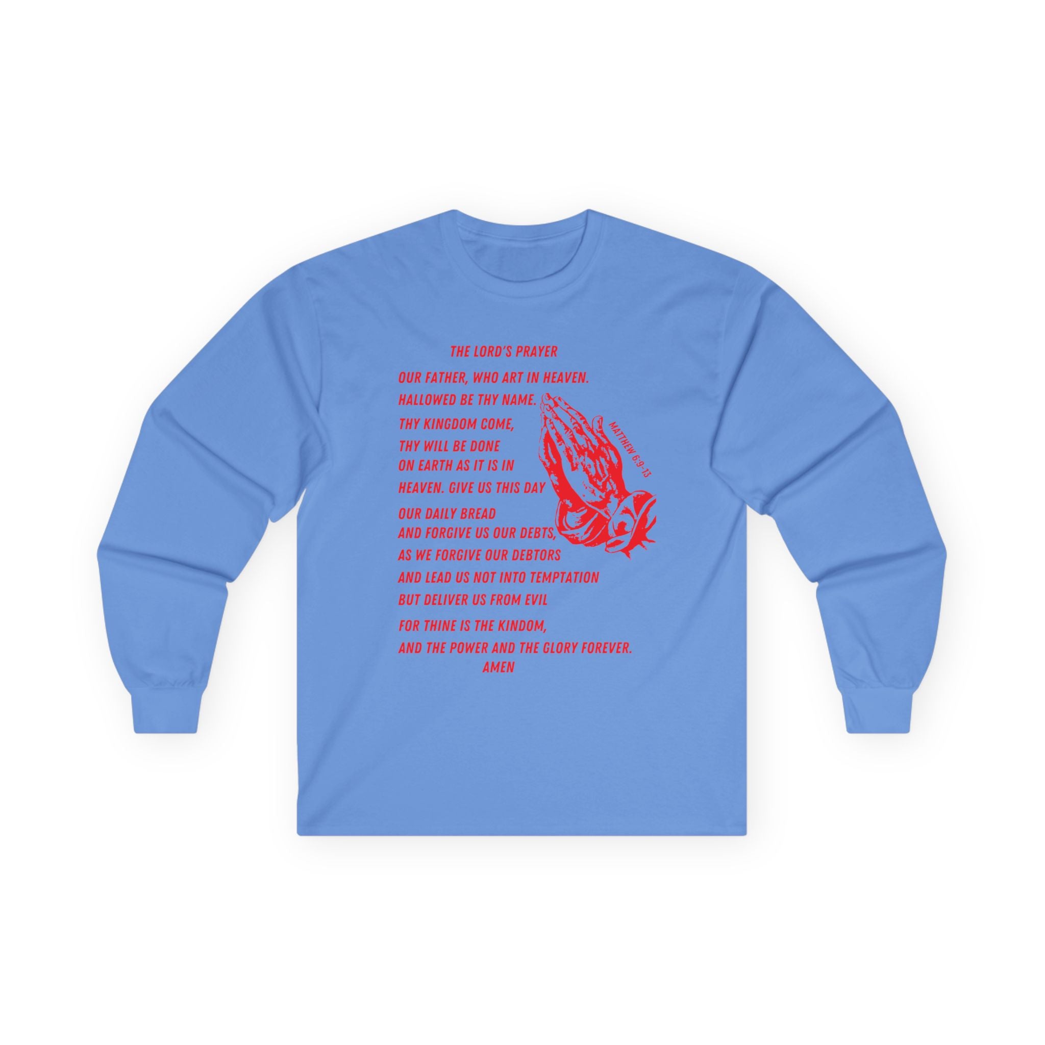 The Lord's Prayer Long Sleeve Tee - Red
