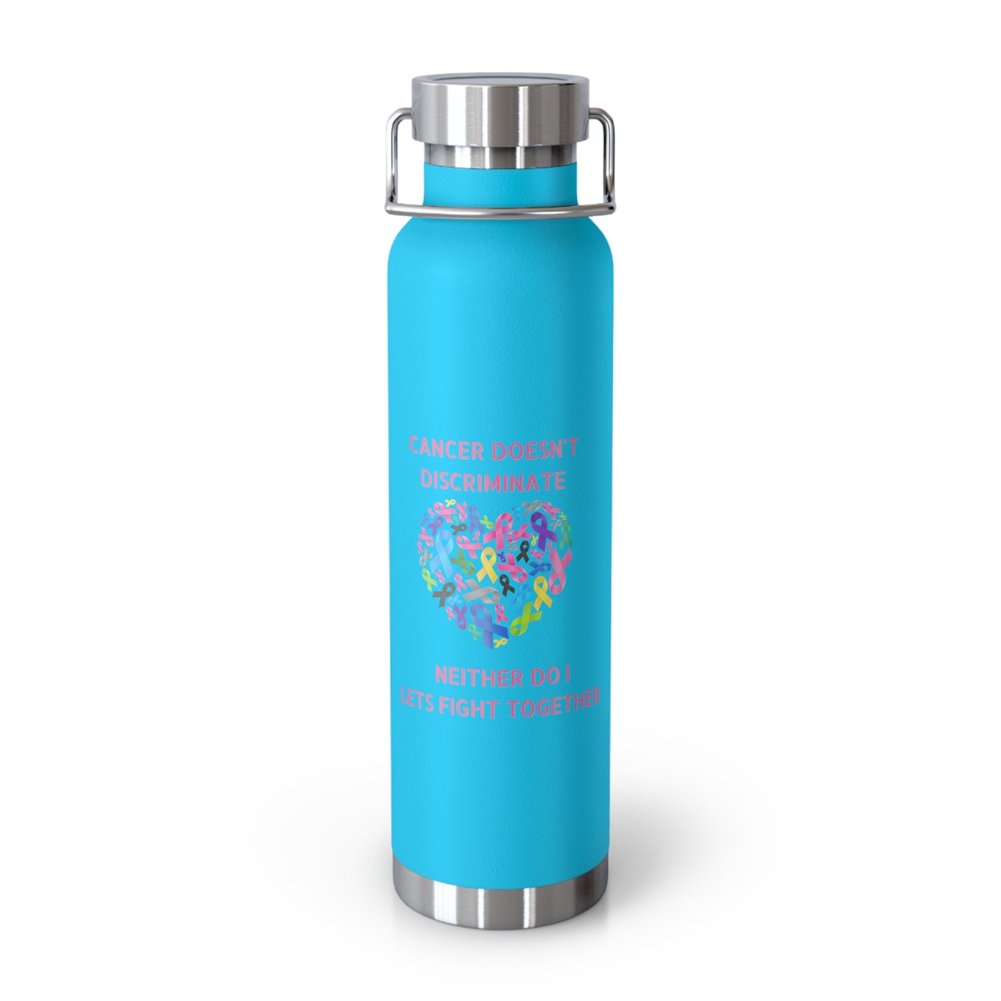 Cancer Doesn't Discriminate 22oz Insulated Water Bottle