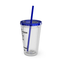 "The Righteous Are Bold as a Lion" 16oz Inspirational Tumbler with Straw