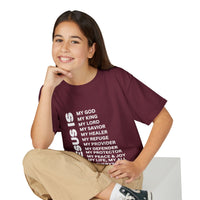 Christian JESUS IS Youth Short Sleeve - White
