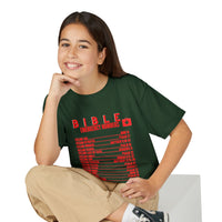 Bible Emergency Numbers Youth T-Shirt — Red