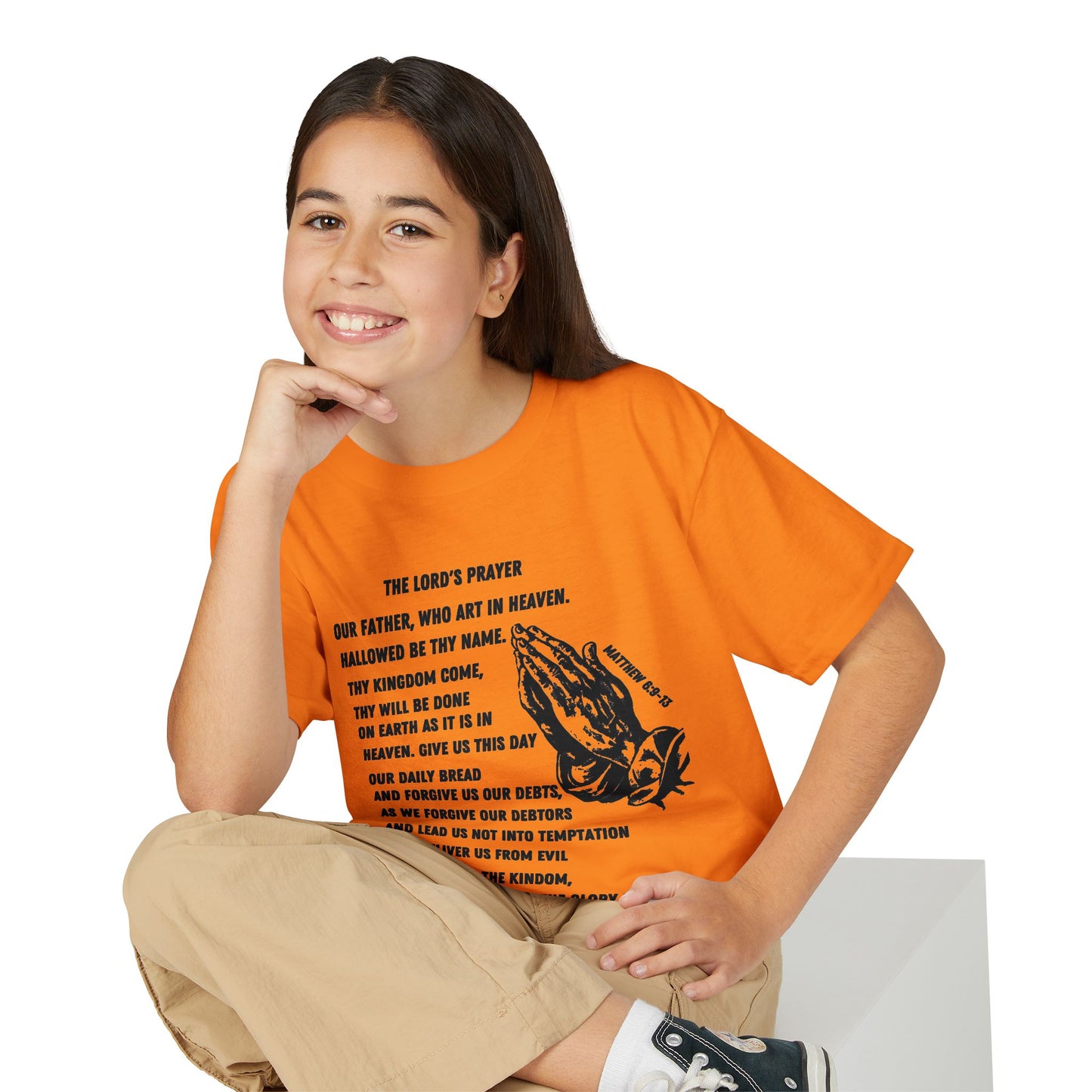 The Lord's Prayer Youth T-Shirt - Black