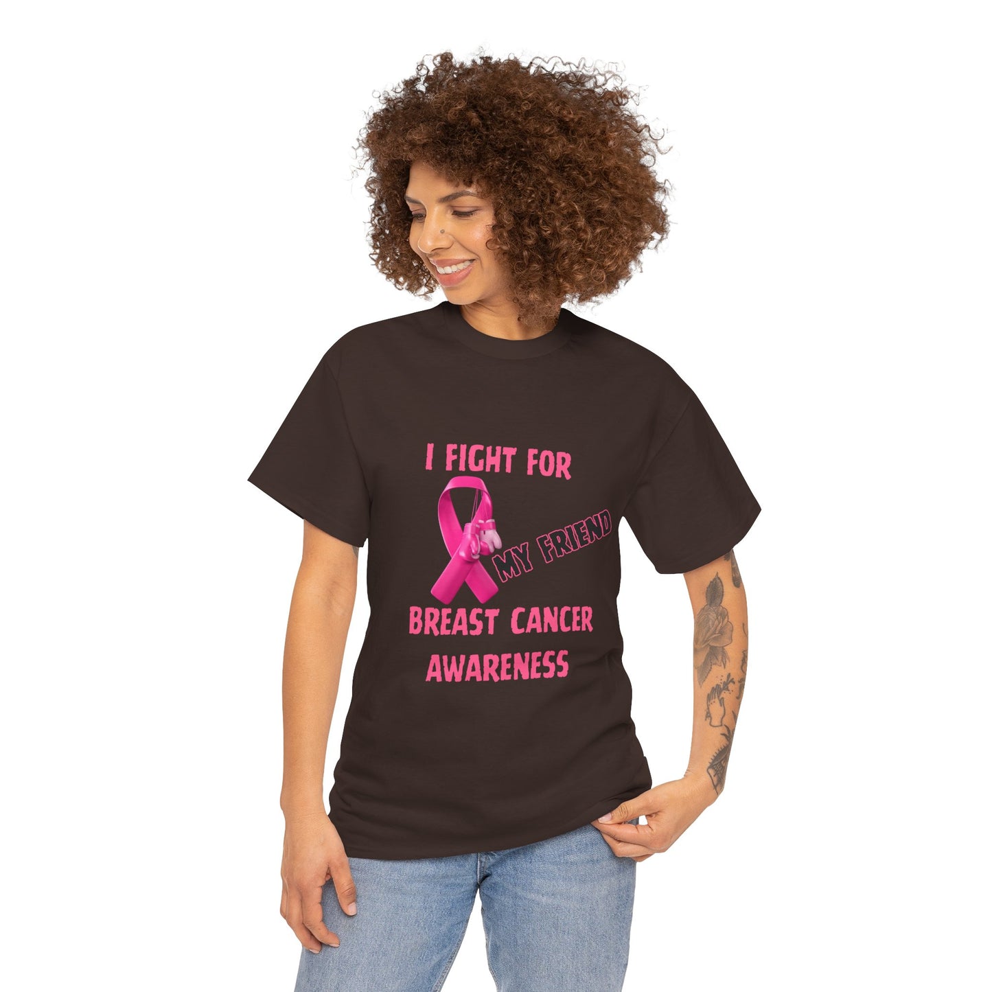 I Fight For My Friend Pink Ribbon Shirt