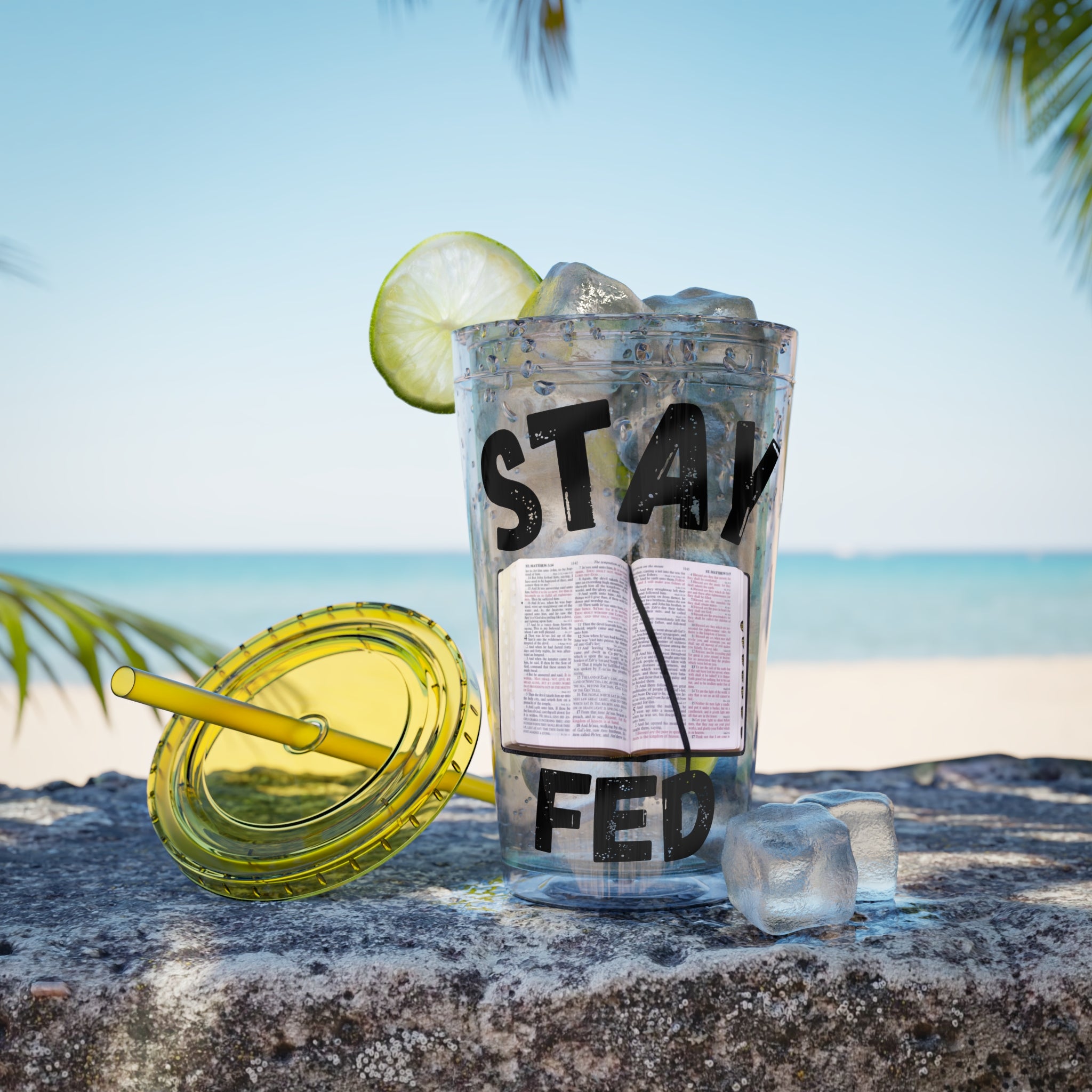 Stay Fed 16oz Tumbler with Straw