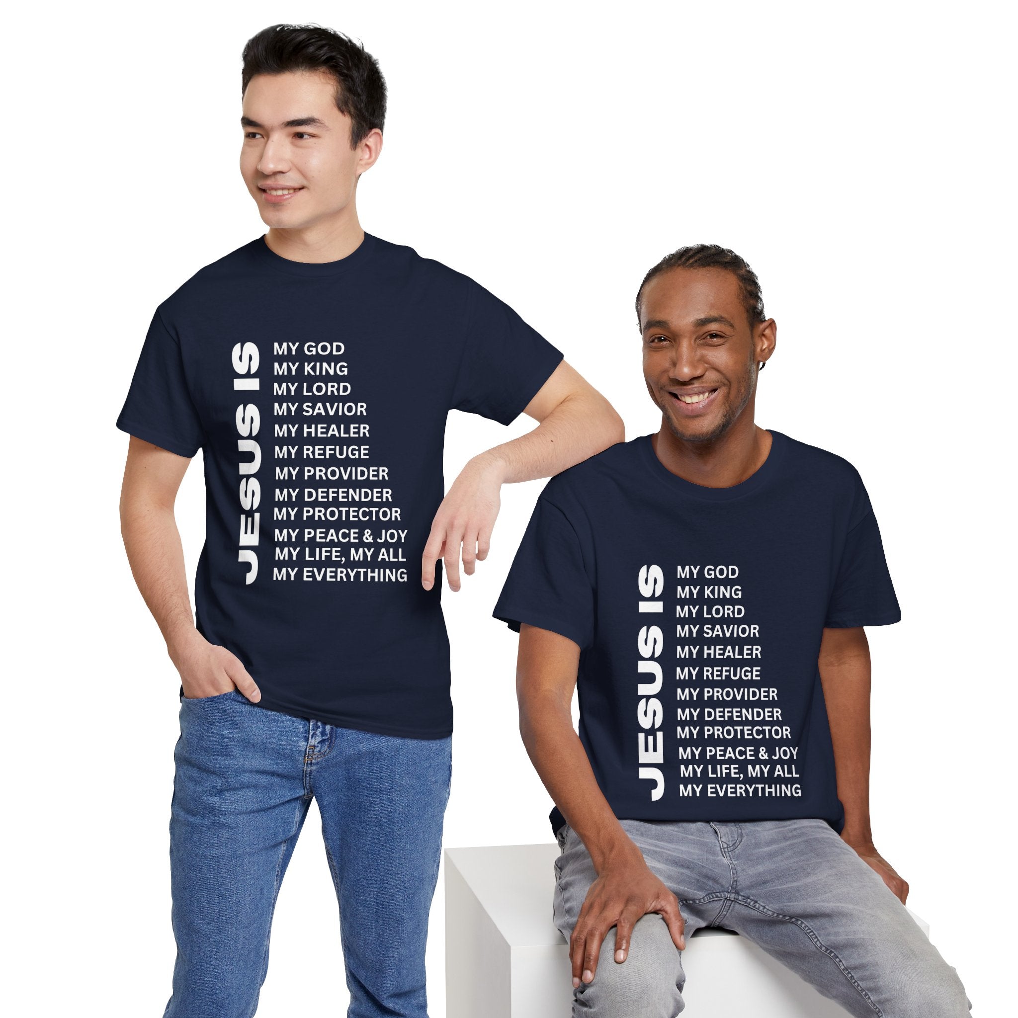 Christian JESUS IS T-shirt - White