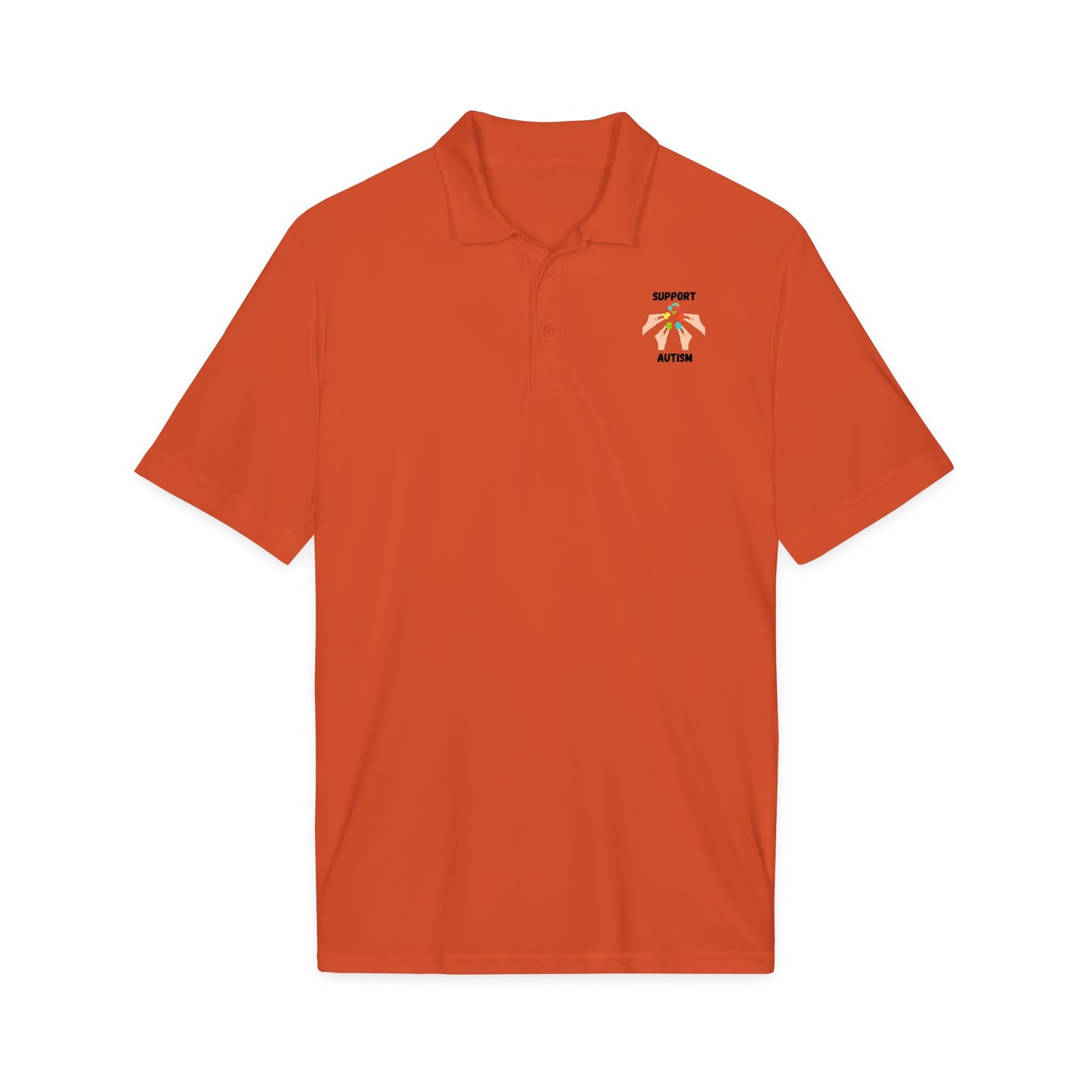 Support Autism Polo Shirt - Black