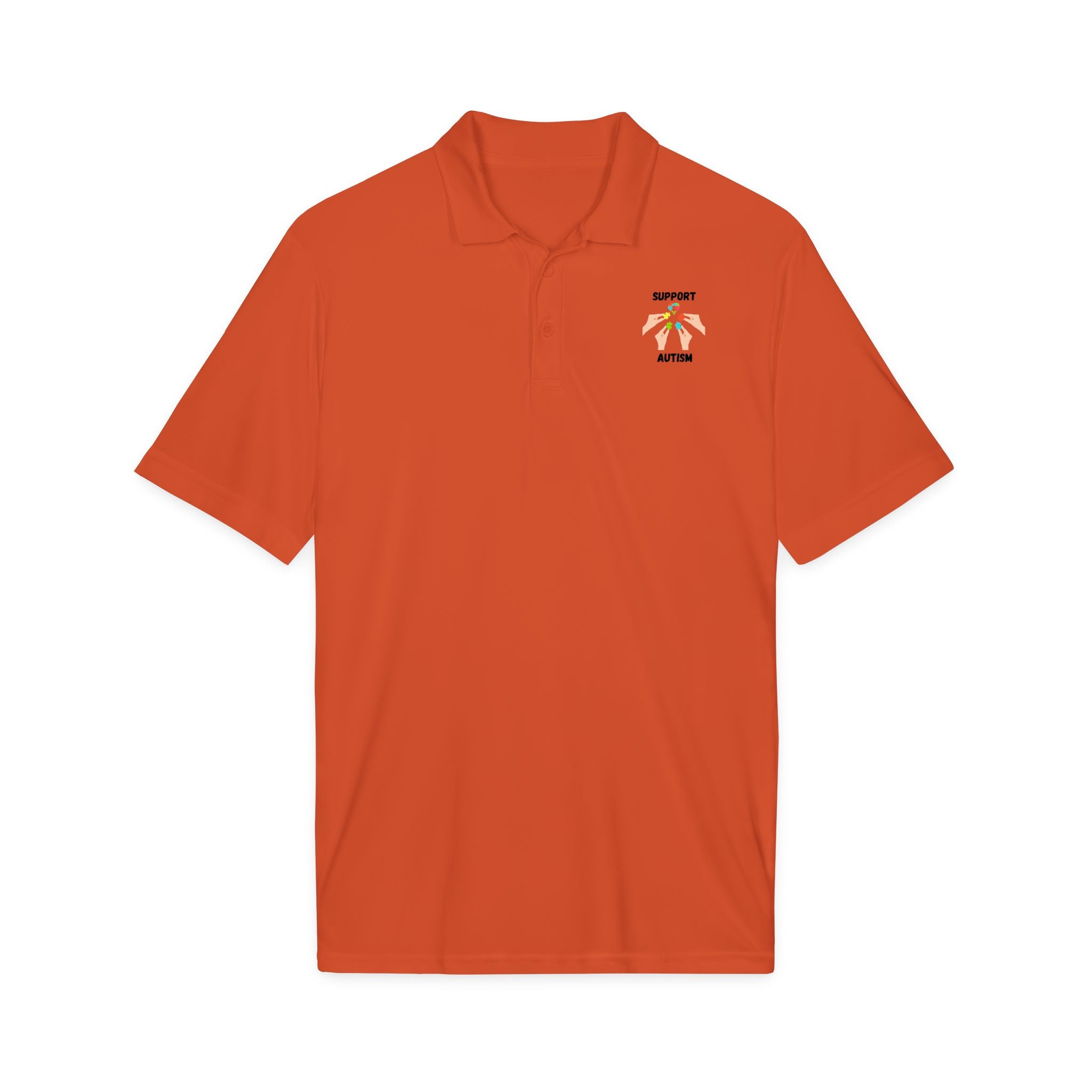 Support Autism Polo Shirt - Black